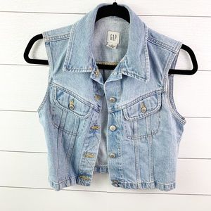 GAP Jackets & Coats - Vintage Gap Blue Denim Vest Size Small GAP Jackets & Coats - Vintage Gap Blue Denim Vest Size Small